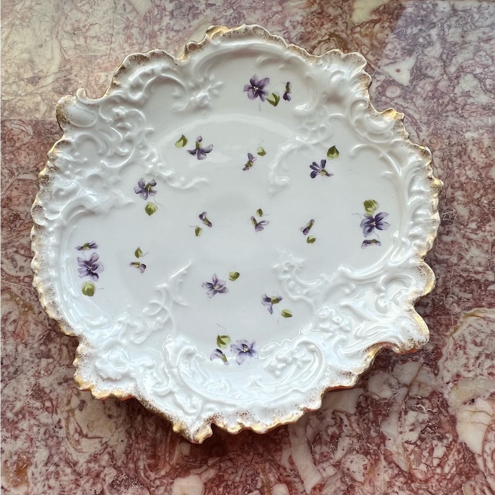 Violet Bundle fine porcelain decor (5 pieces) - Picture 10 of 12
